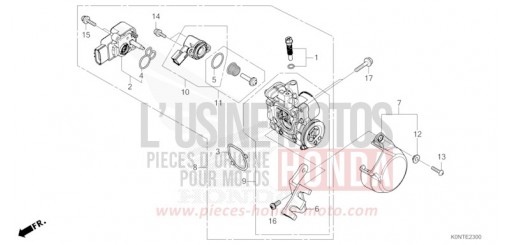 CORPS DE PAPILLON CBF125MEFT de 2026